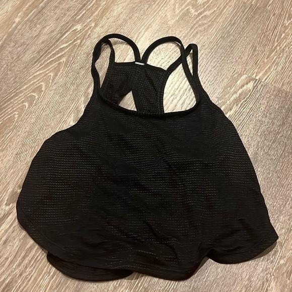 lululemon athletica Tops - Black crop top lululemon super small. Excellent condition.